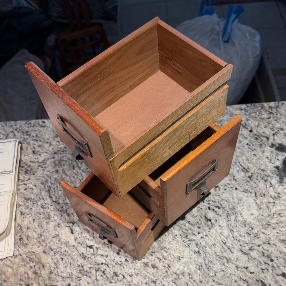 Vintage Wooden Drawer Set - Picture 2 of 7